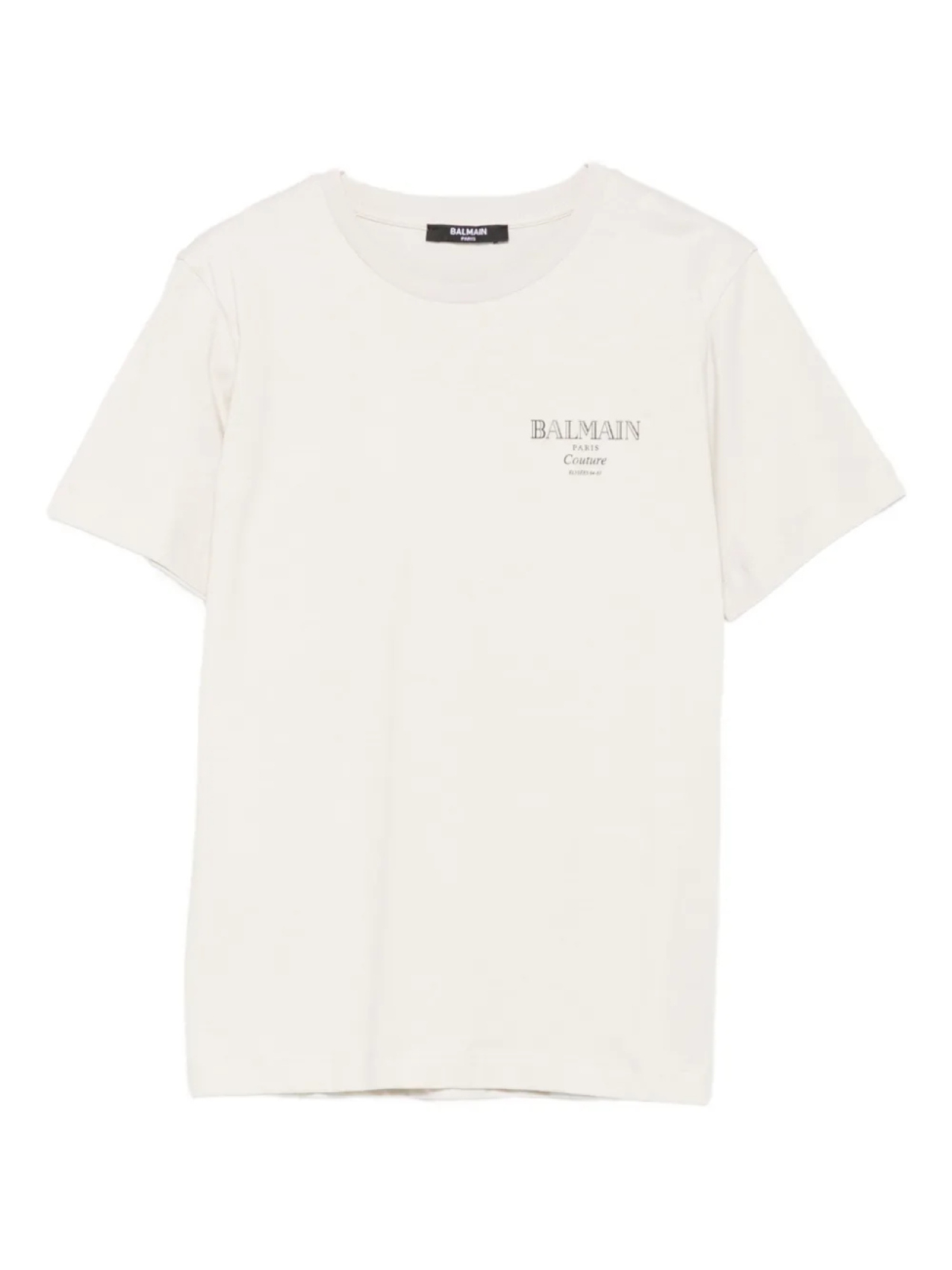 

Футболка из хлопка с логотипом Balmain Kids, нейтральный