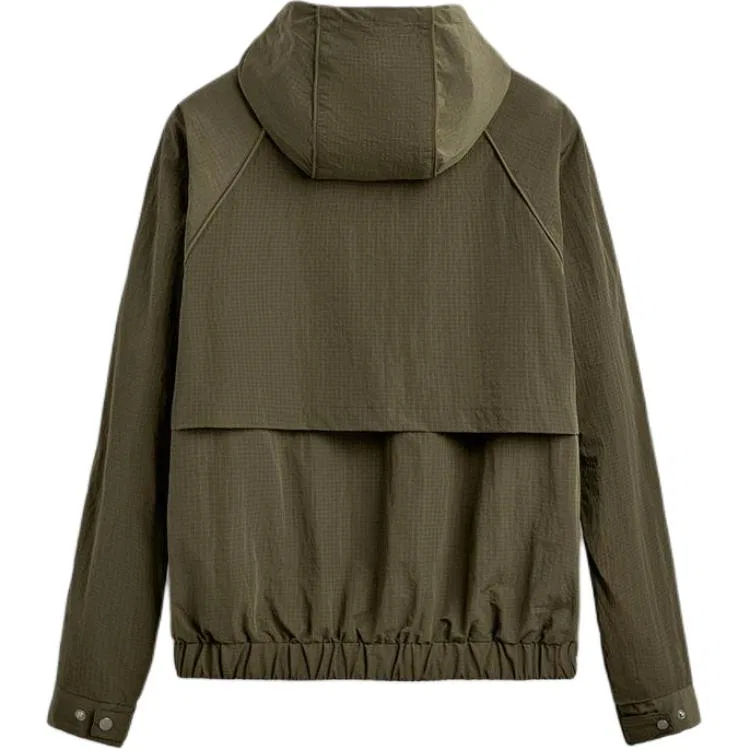 Мужская куртка с капюшоном Khaki ZARA, Хаки — фото 3