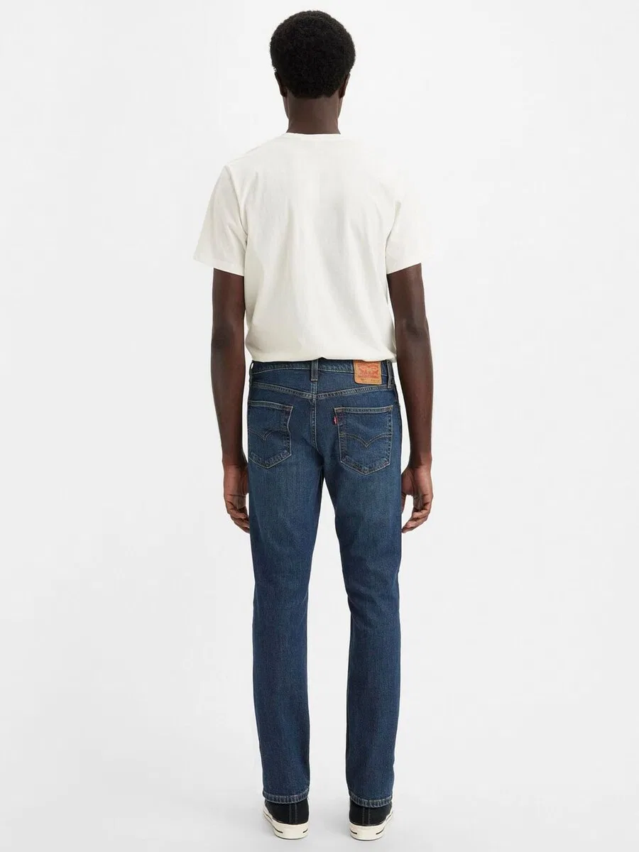 Джинсы LEVI'S Slim fit '511' темно-синего цвета — фото 4