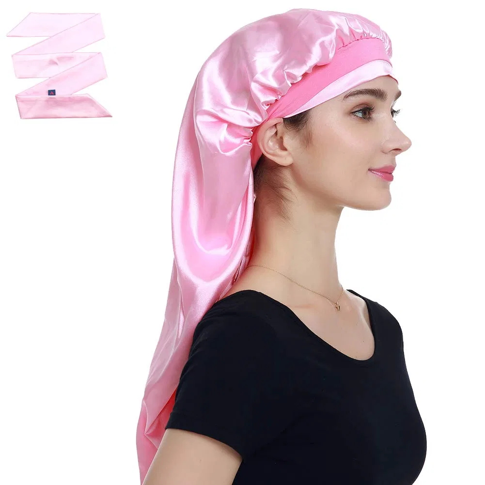 Шапочка для душа Satin Sleep Cap, XL, Alnorm, Rose