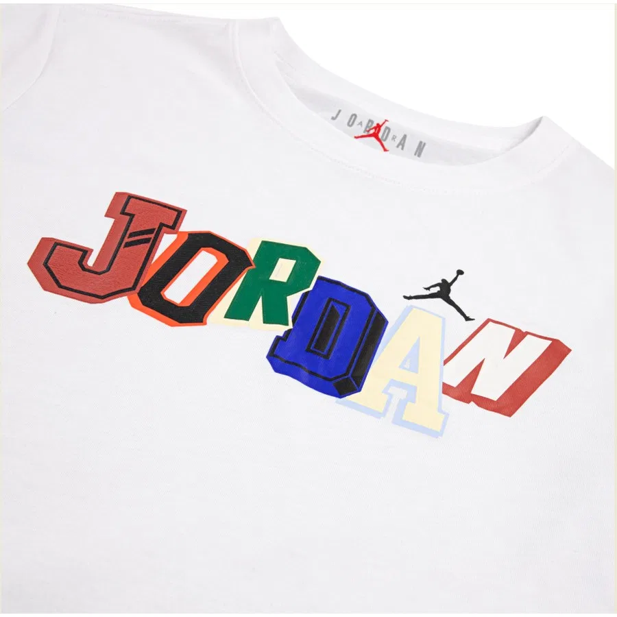 Детская футболка с коротким рукавом Jordan Signature Nike, Белый — фото 3