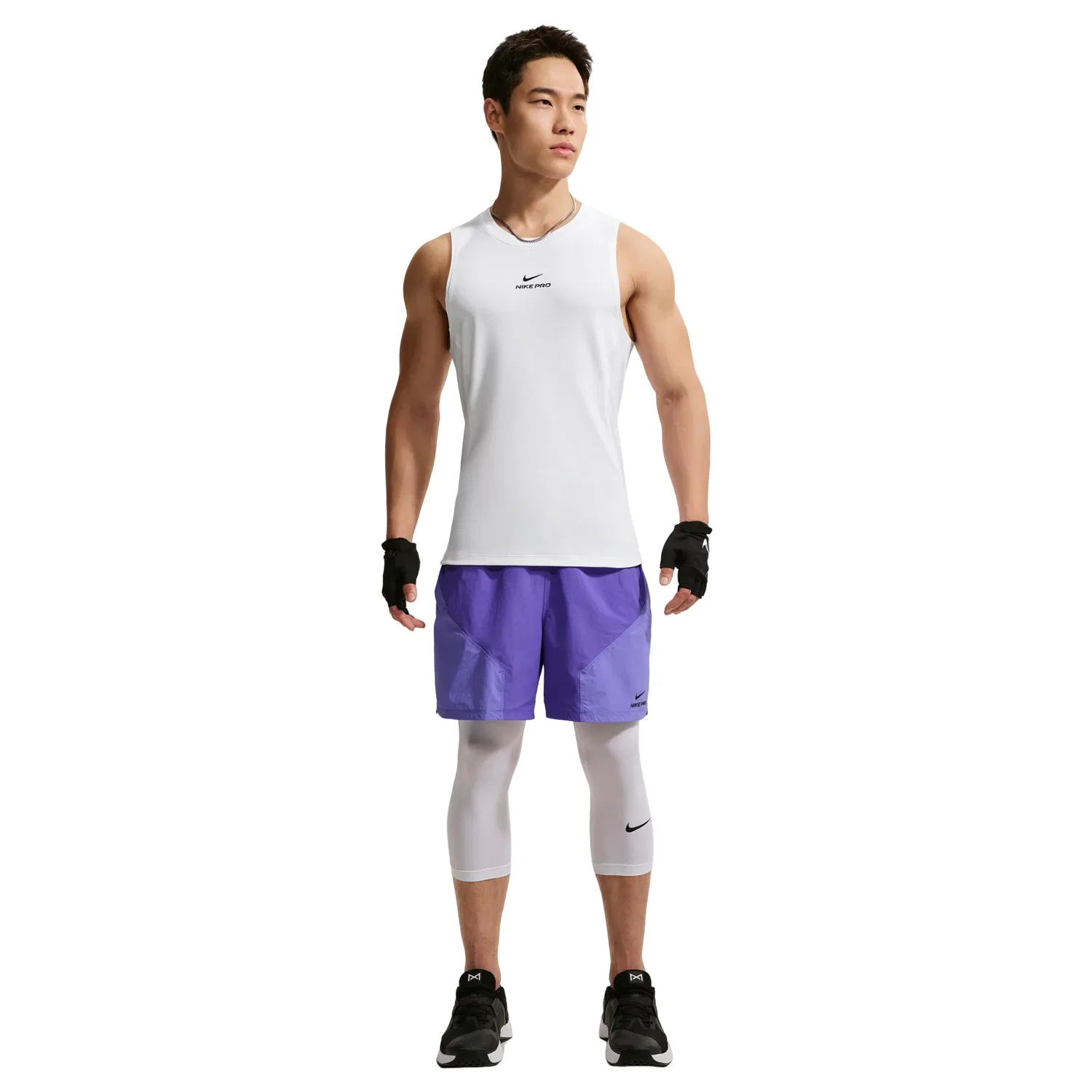 Мужской топ для тренировок Pro Dri-Fit Training Tank Asia Sizing 'White' Nike, белый — фото 2