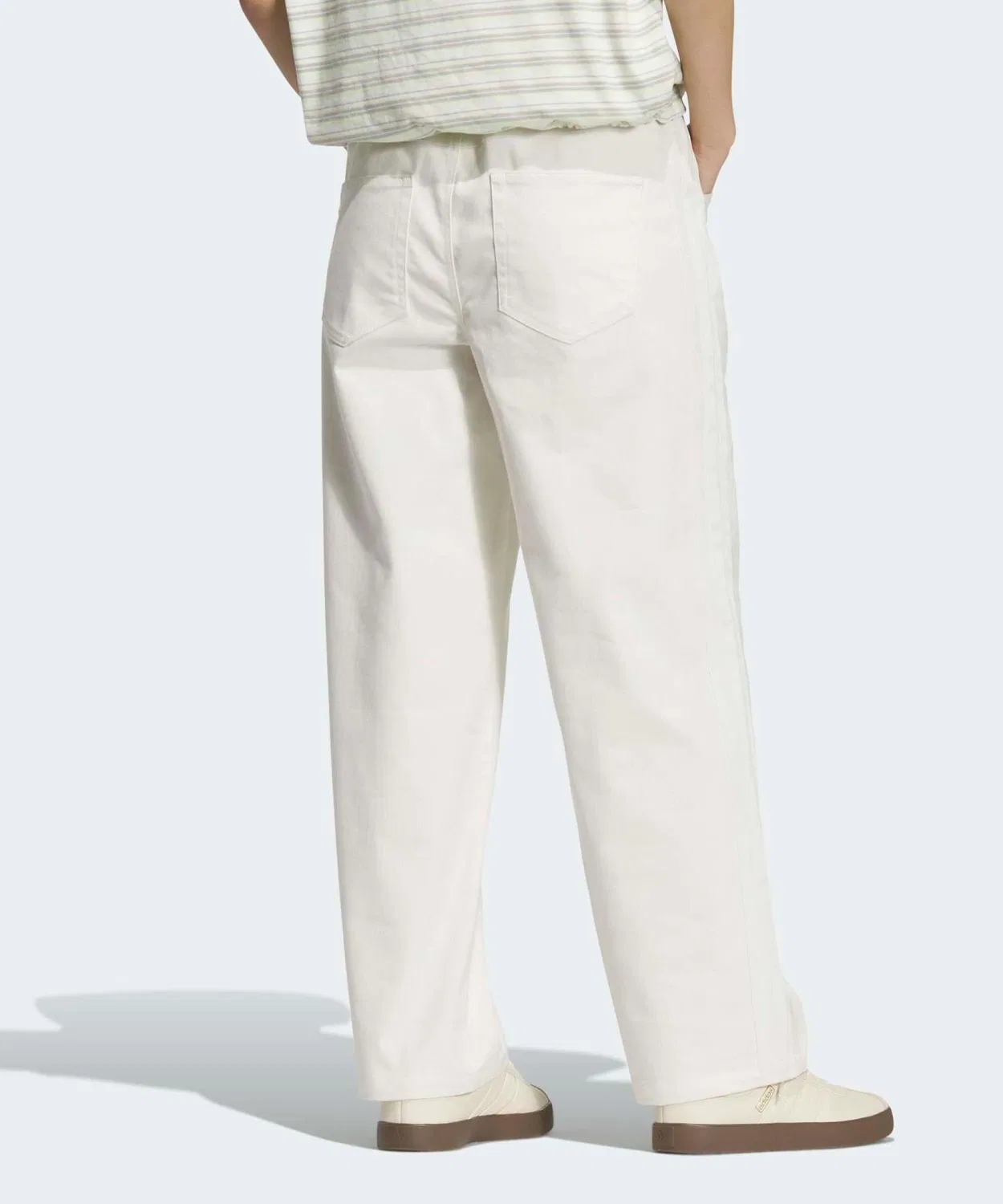 Женские джинсовые брюки свободного кроя Stadium Chrome Adidas, White — фото 2