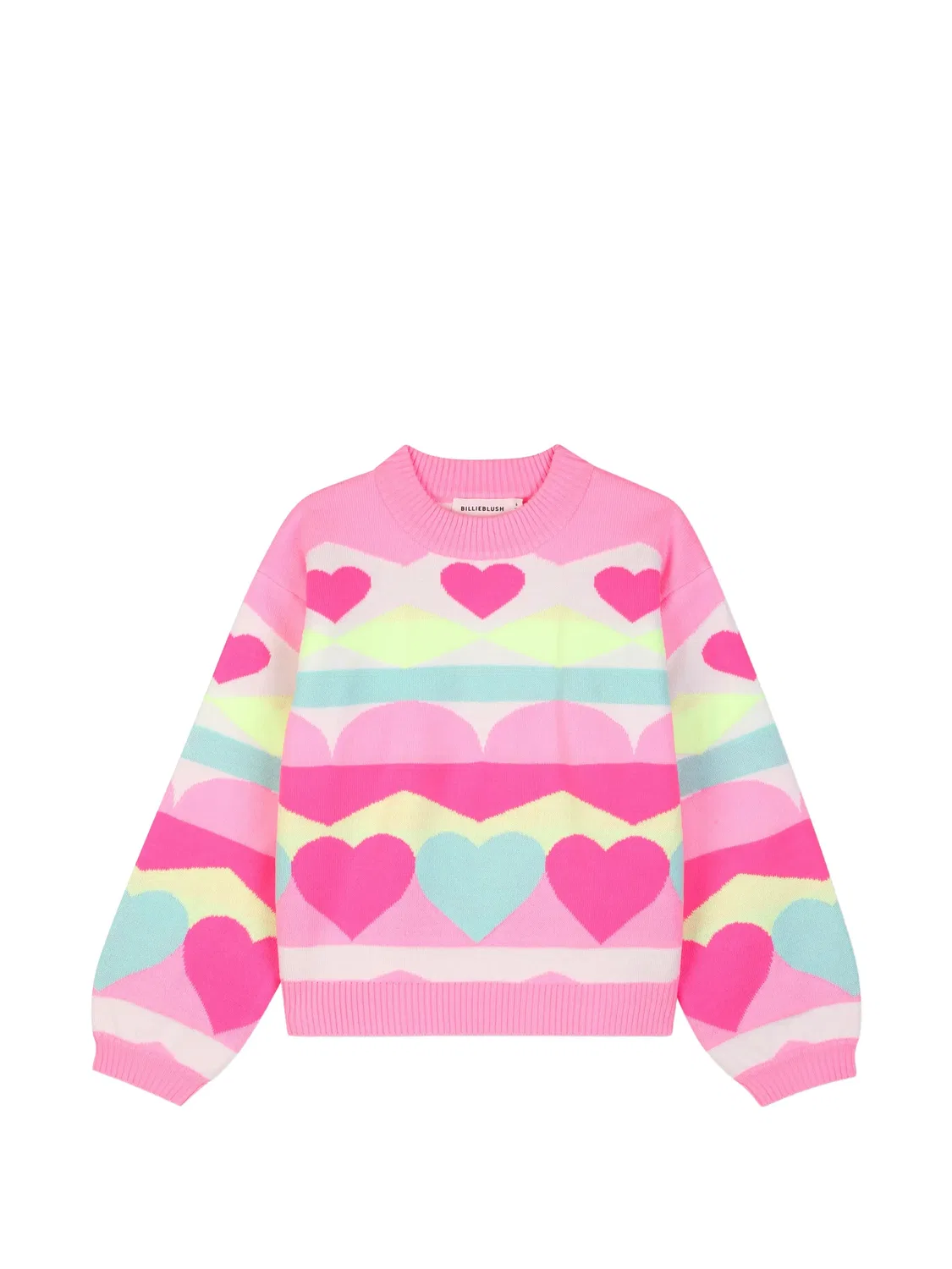 Свитер вязки интарсия Billieblush, розовый