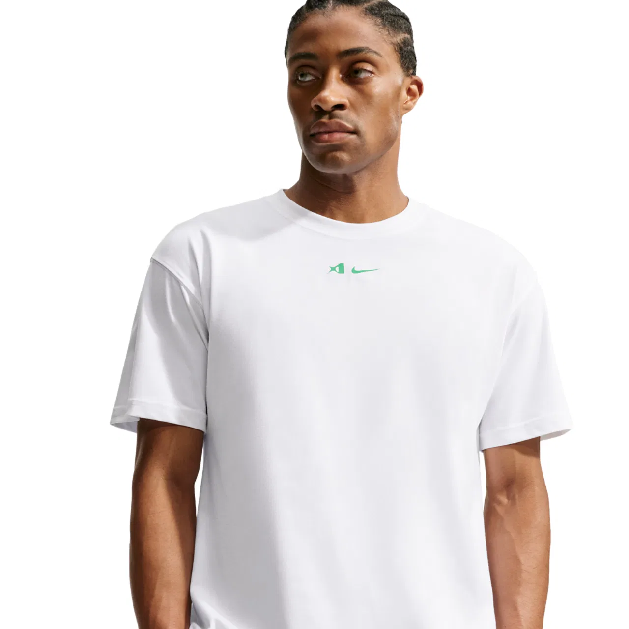 Мужская футболка с принтом Aja Airbrush Nike, White/Light Menta