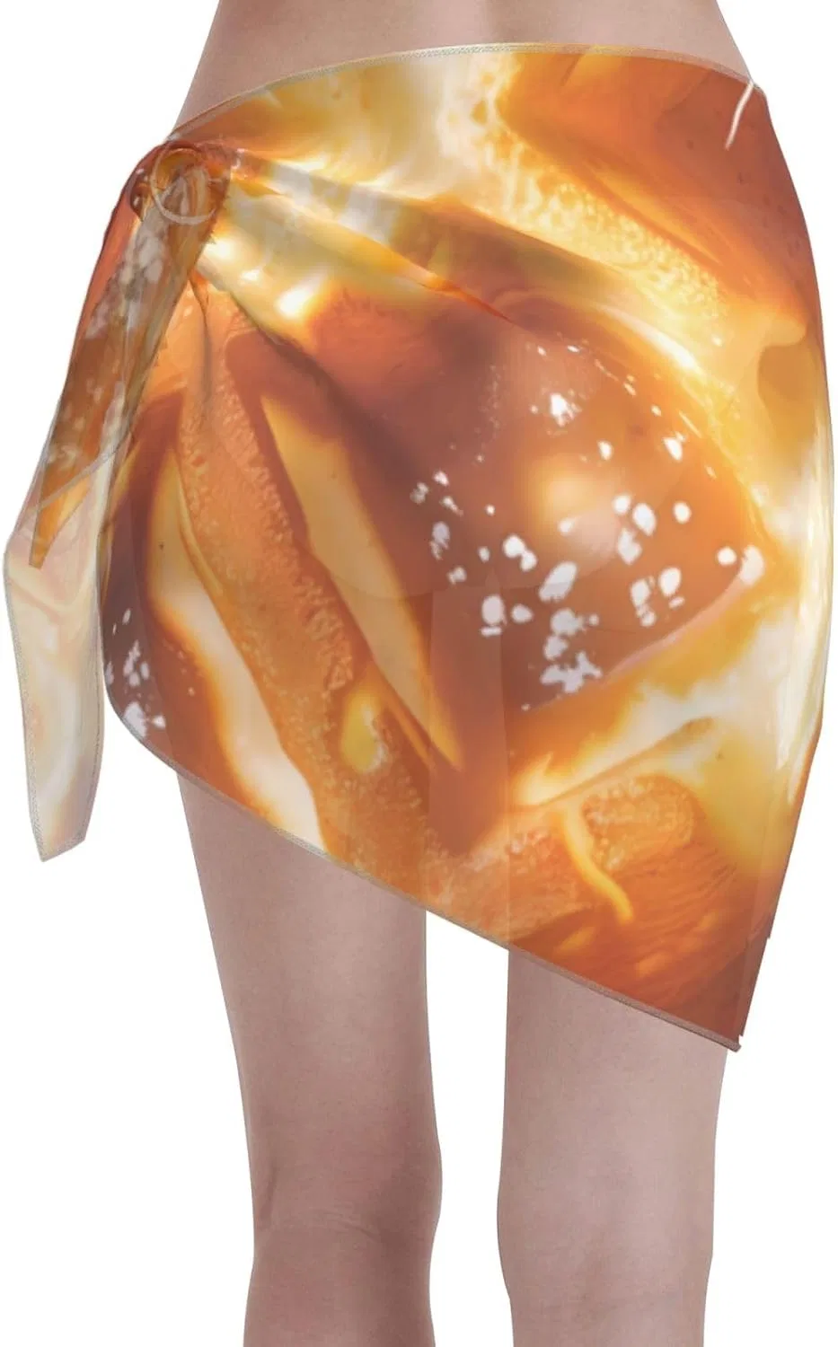 Женская пляжная накидка с принтом арбуза, Polyester, Texture 12 — фото 2