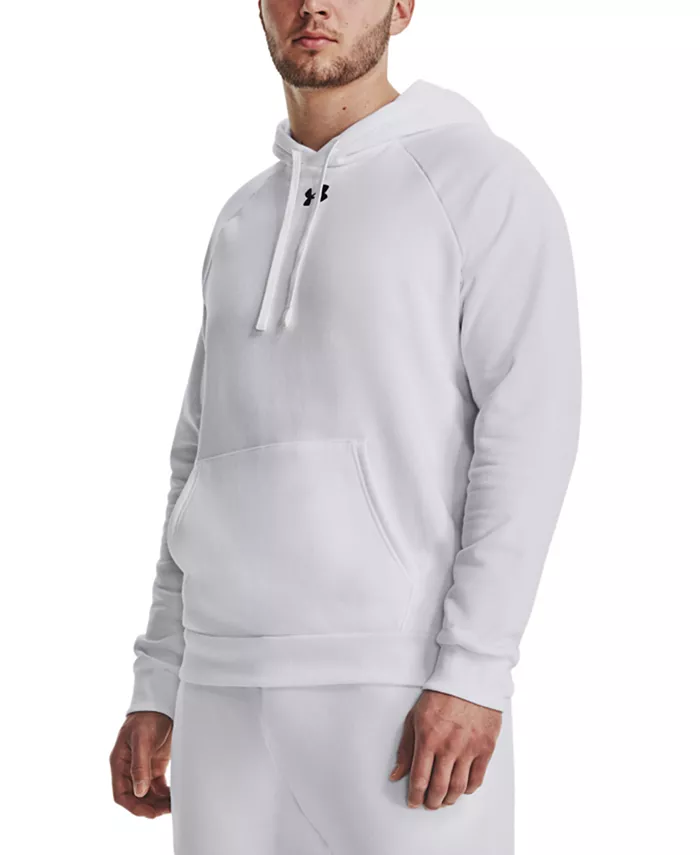 

Мужская флисовая толстовка с логотипом Rival Under Armour, белый