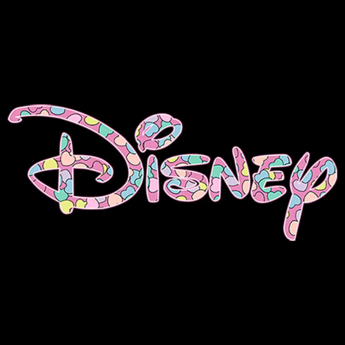 Детское худи с принтом Candy Logo Disney, Black — фото 2