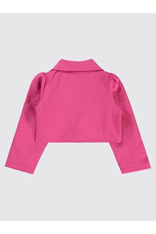 Детское болеро для девочек с воротником-апаш Civil Girls, Fuchsia — фото 2