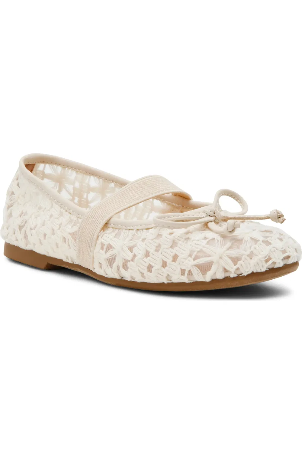 Детские туфли Мэри Джейн на плоской подошве Moppet Mesh DV by Dolce Vita, Ivory