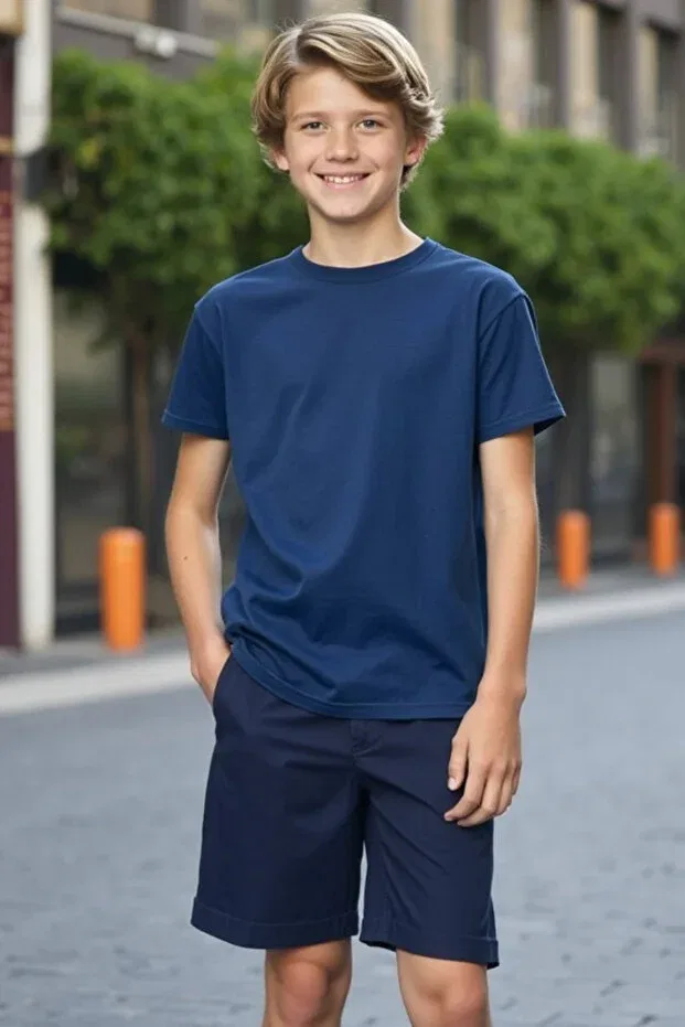 Детская футболка хлопковая Indigo Kids T-Shirt Cloise, Indigo — фото 2