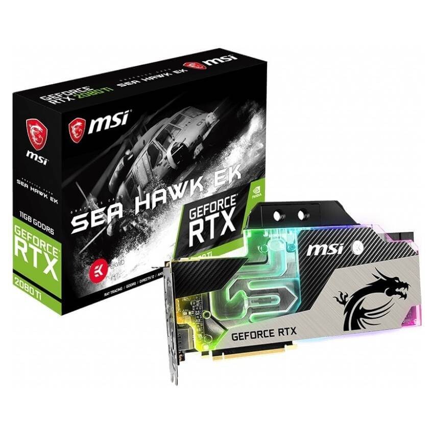 

Видеокарта MSI GeForce RTX 2080 Ti SEA HAWK EK X, 11Гб