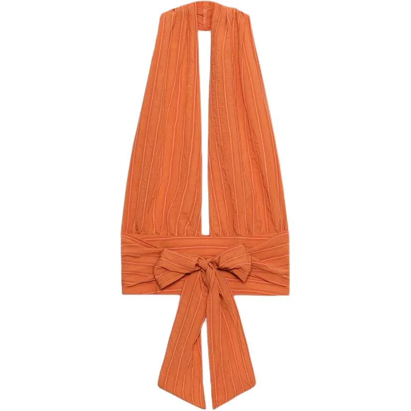 Женский топ-майка без рукавов ZARA, Dark Orange