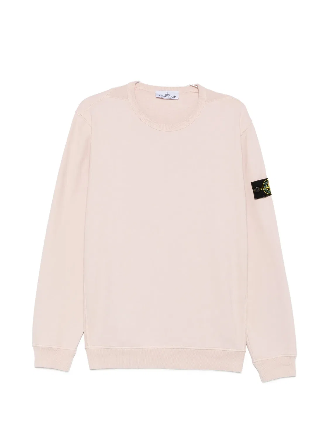 Свитер с нашивкой логотипа Stone Island, розовый