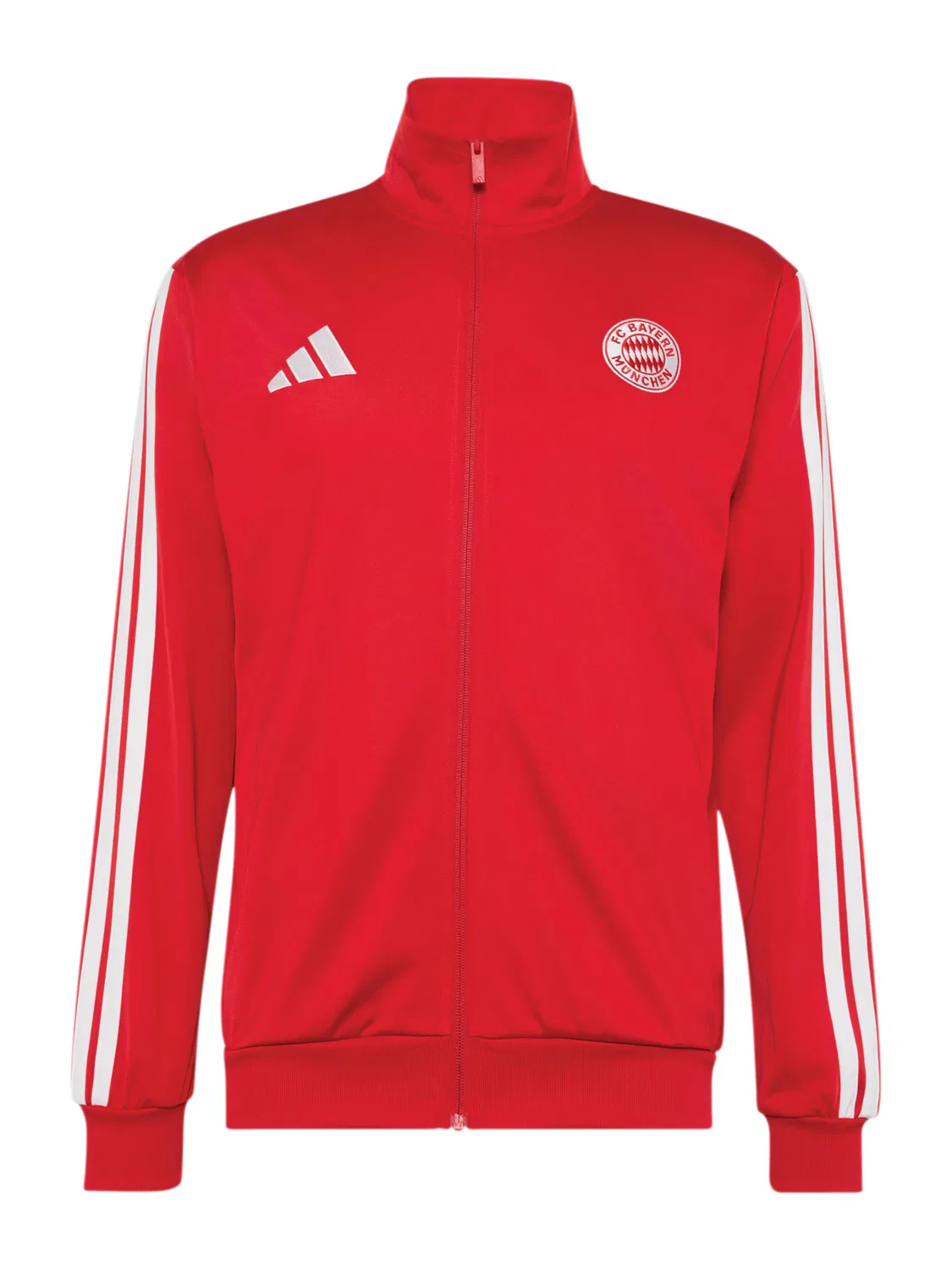 Спортивная толстовка на молнии Adidas Performance FC Bayern München DNA красного цвета