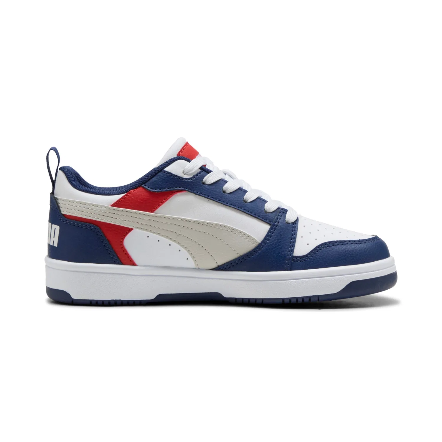 Детские ретро-кроссовки с дышащей подошвой PUMA, Blue Jewel/Feather Gray/White — фото 3