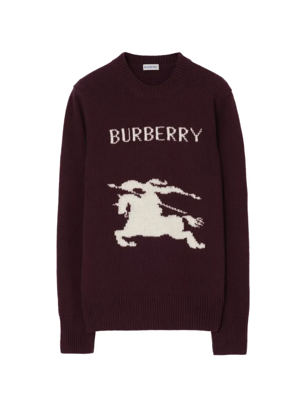 Кашемировый свитер Knight BURBERRY, фиолетовый