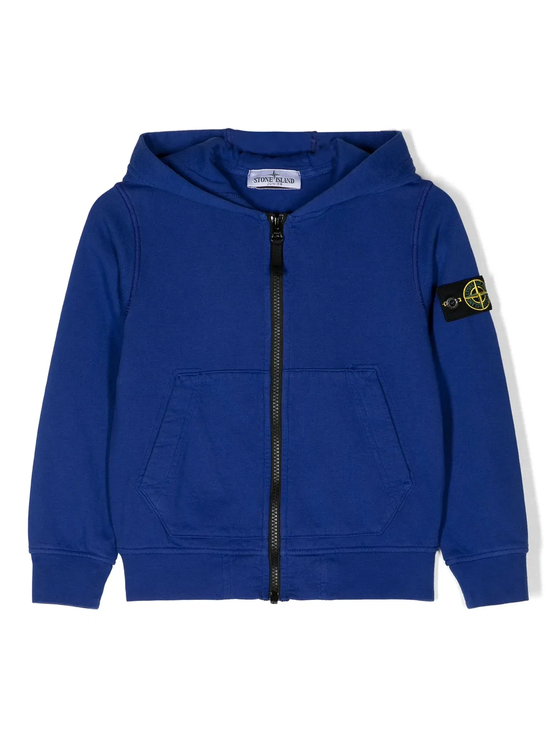 Худи на молнии с эмблемой Компас Stone Island, электрический синий