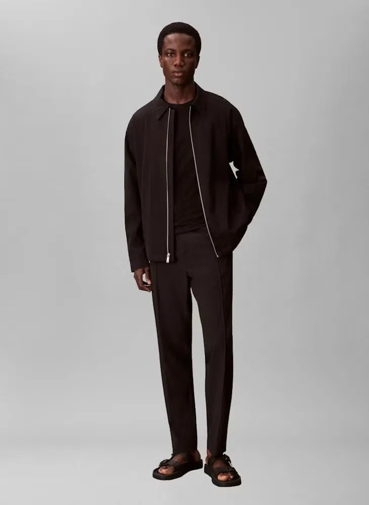 Брюки на резинке Seersucker Calvin Klein, черный