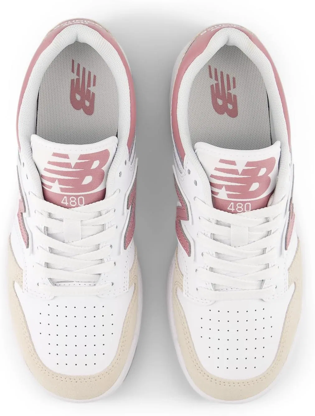 Детские кроссовки для мальчиков Arishi Lace New Balance, Nb White/Rosewood — фото 4
