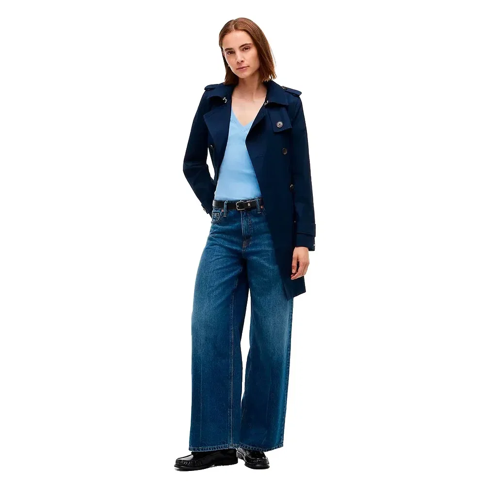 Женская футболка с v-образным вырезом Slim Cody Tommy hilfiger, Blue — фото 4