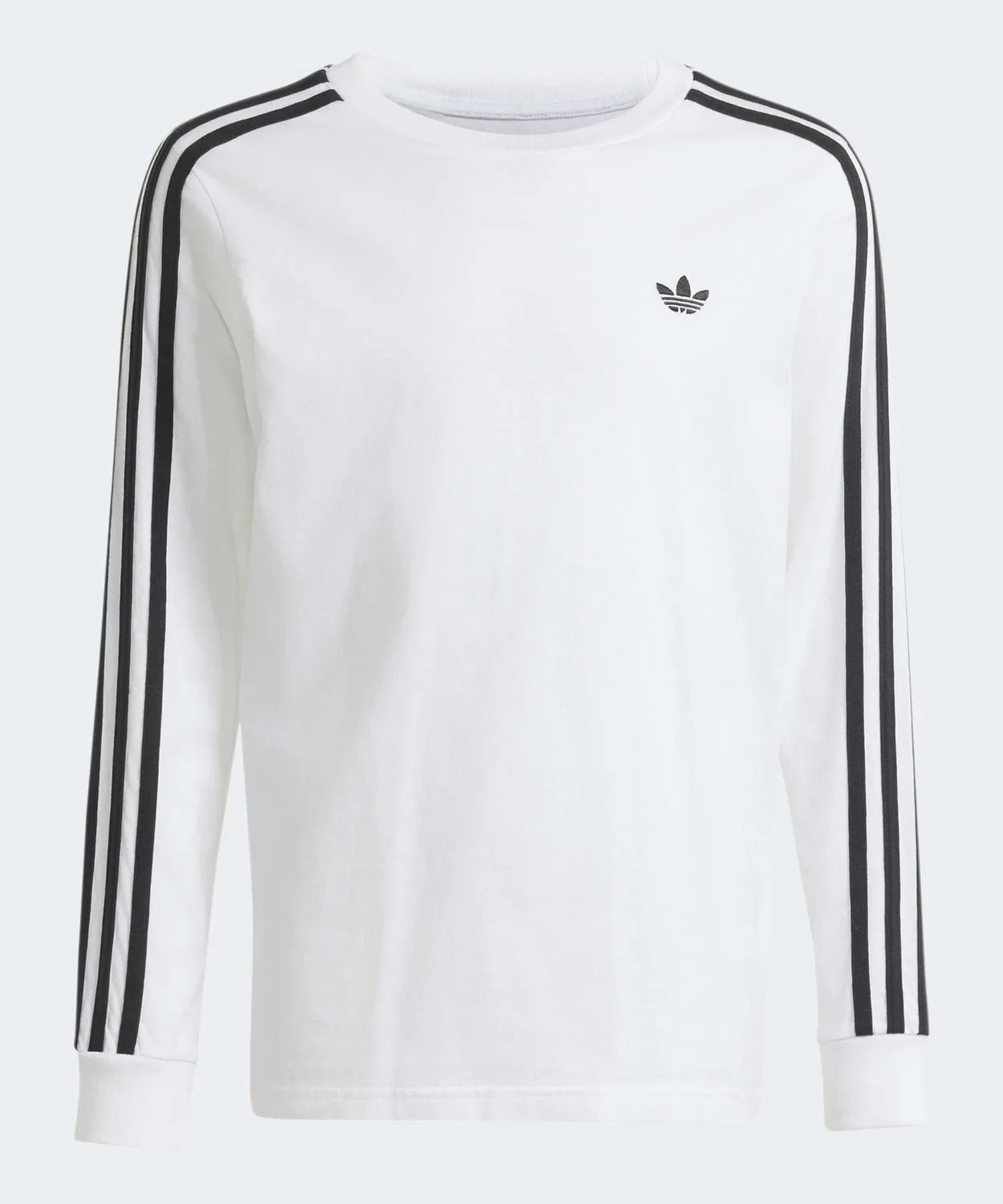 Детский лонгслив с принтом Three Stripes Adidas Originals, Белый