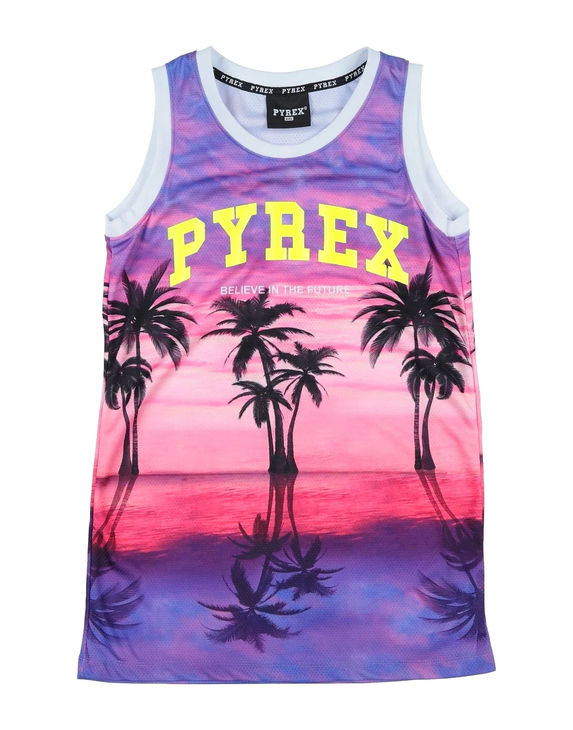 Детское платье для девочек с принтом Pyrex, светло-фиолетовый