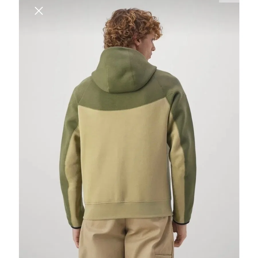 Худи Nike Sportswear Tech Fleece Windrunner Full-Zip, Хаки — фото 4