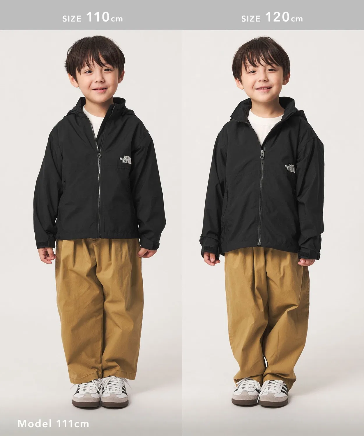 Детская куртка-ветровка с капюшоном, модель Compact Jacket THE NORTH FACE, Black — фото 4