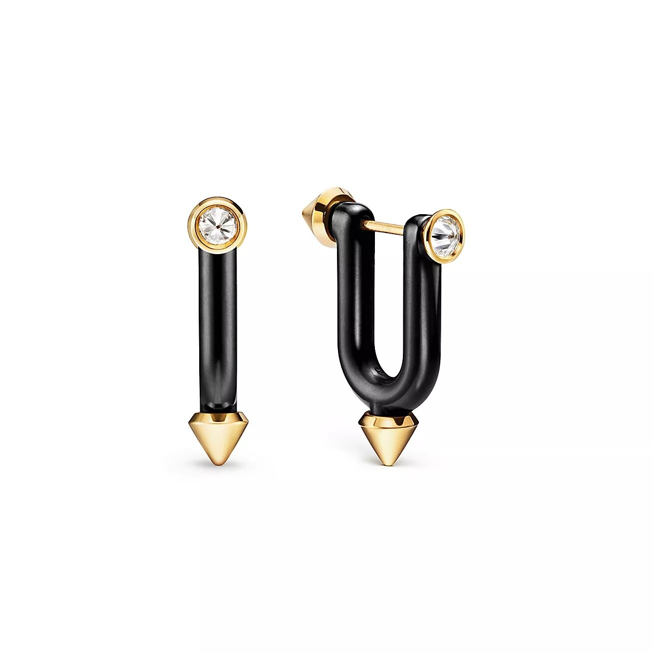 

Серьги Tiffany & Co. Titan by Pharrell Williams, титан/золото/бриллианты