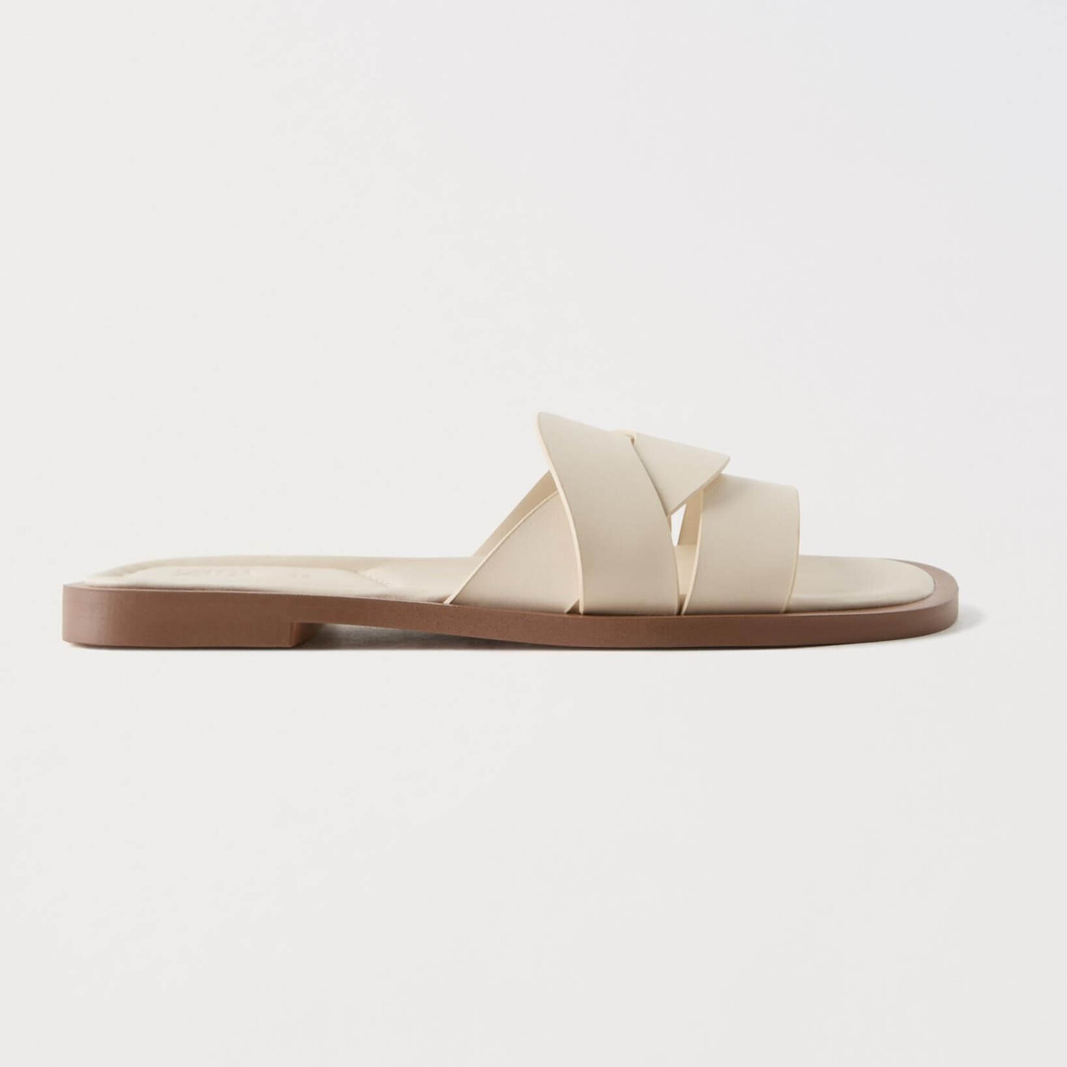 

Шлепанцы Zara Summer Camp Crossover Flat, бежевый