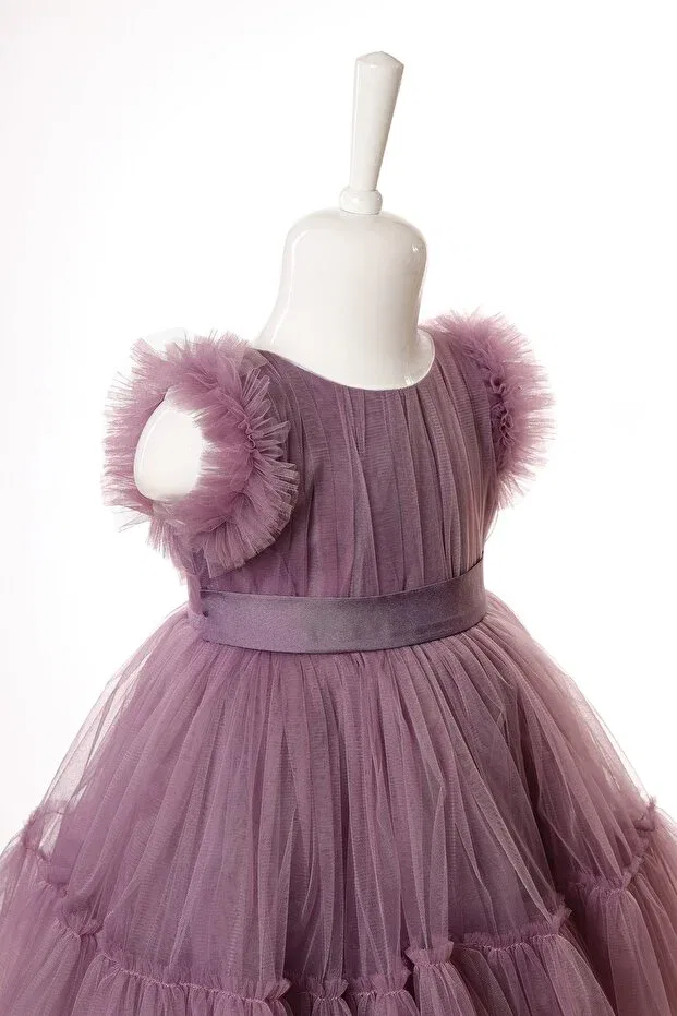 Детское платье для девочек без рукавов Miss Ayışığı, Lavender — фото 3