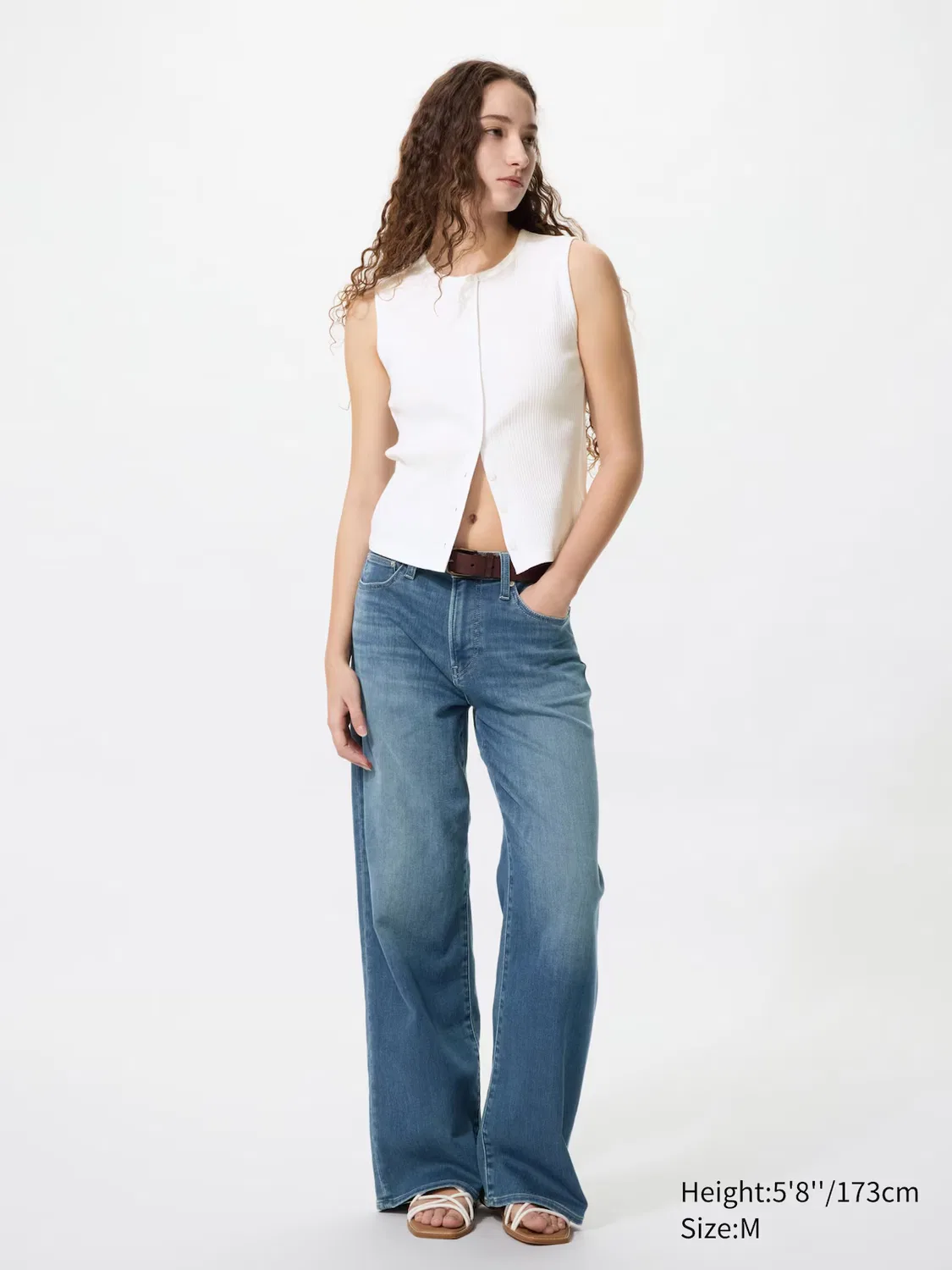 Футболка-топ Uniqlo, без рукавов, черный — фото 2