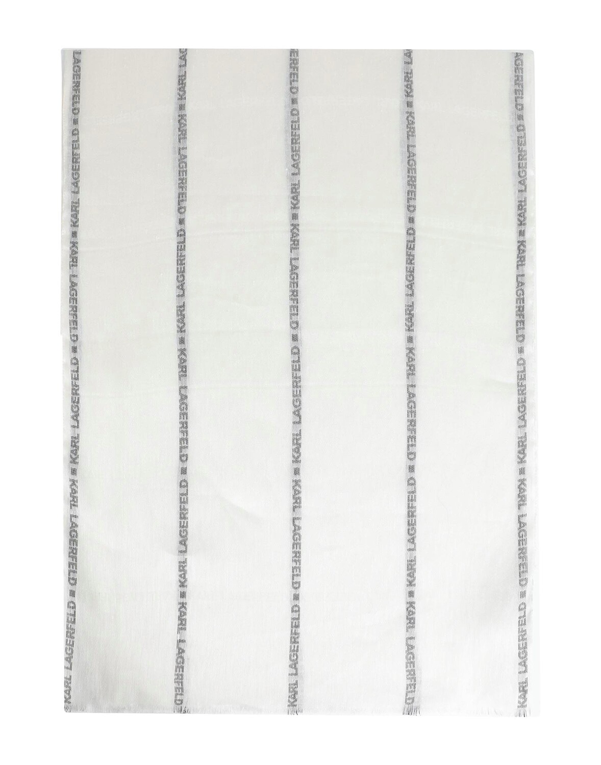 

Шарф Karl Lagerfeld K/essential Logo Cross, молочный