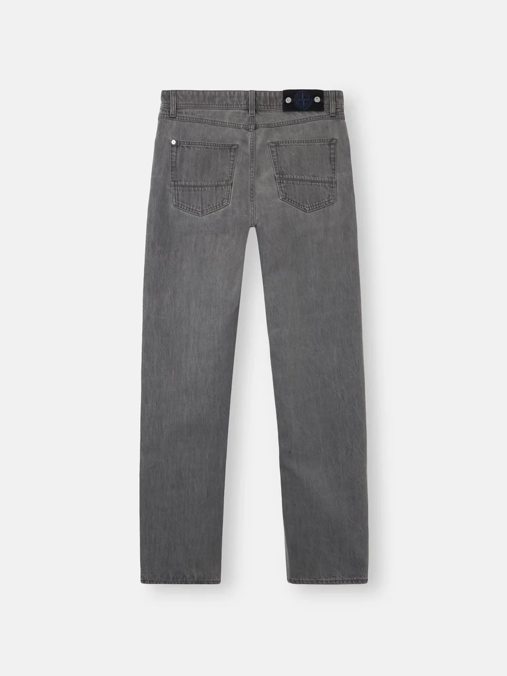 Мужские джинсы Stone Island Regular-straight-fit Five-pocket, светло-серый — фото 4