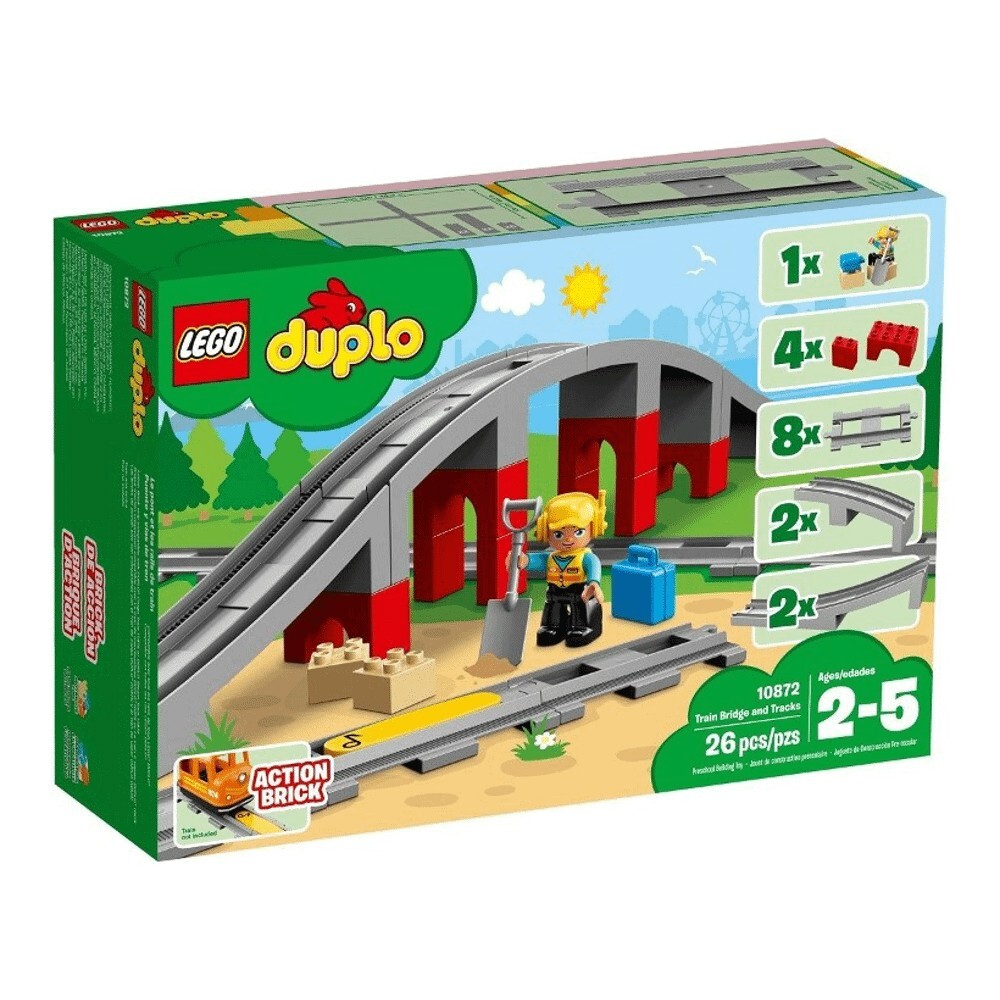 Конструктор Lego Duplo Train Bridge And Tracks 10872, 26 деталей — фото 2