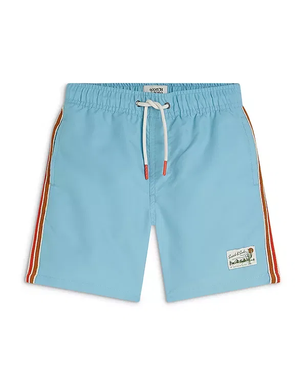Детские плавки для мальчиков с принтом Magic Mid Length Swim Shorts Scotch & Soda, Suns Milky