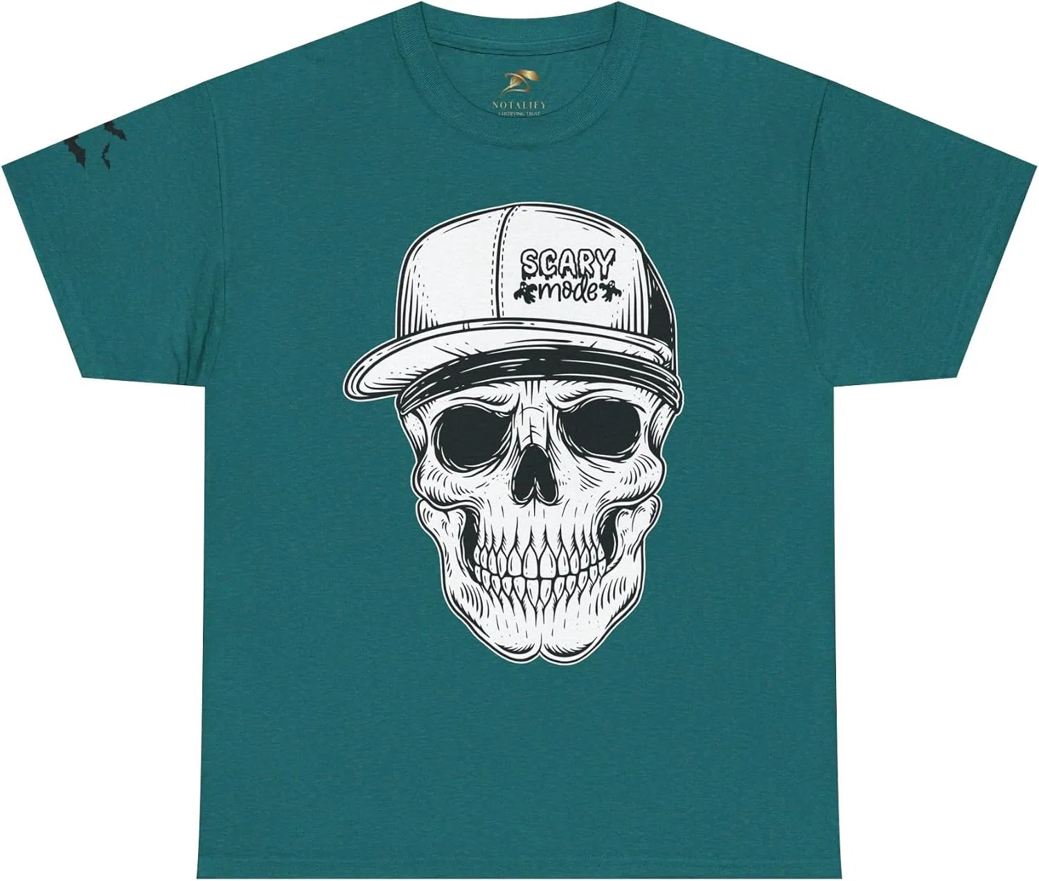 Футболка с черепом Scary Mode NOTALIFY, Antique Jade Dome