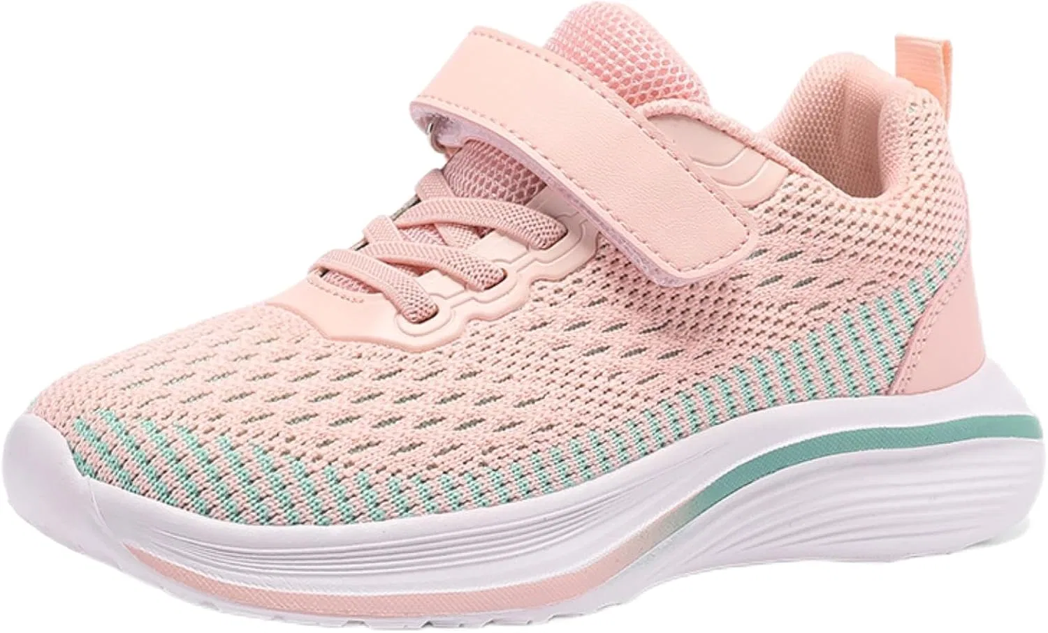 Детские кроссовки для девочек с липучками LLTMALL, Pink