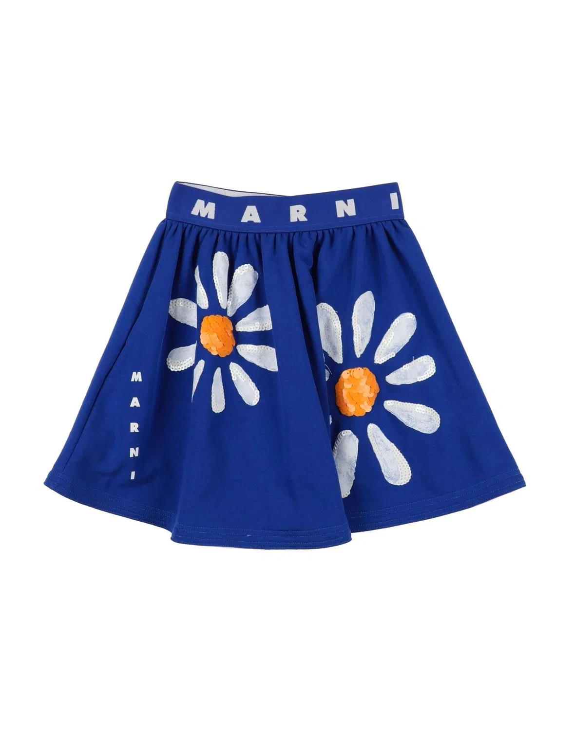 Детская юбка из флиса с пайетками Marni, синий