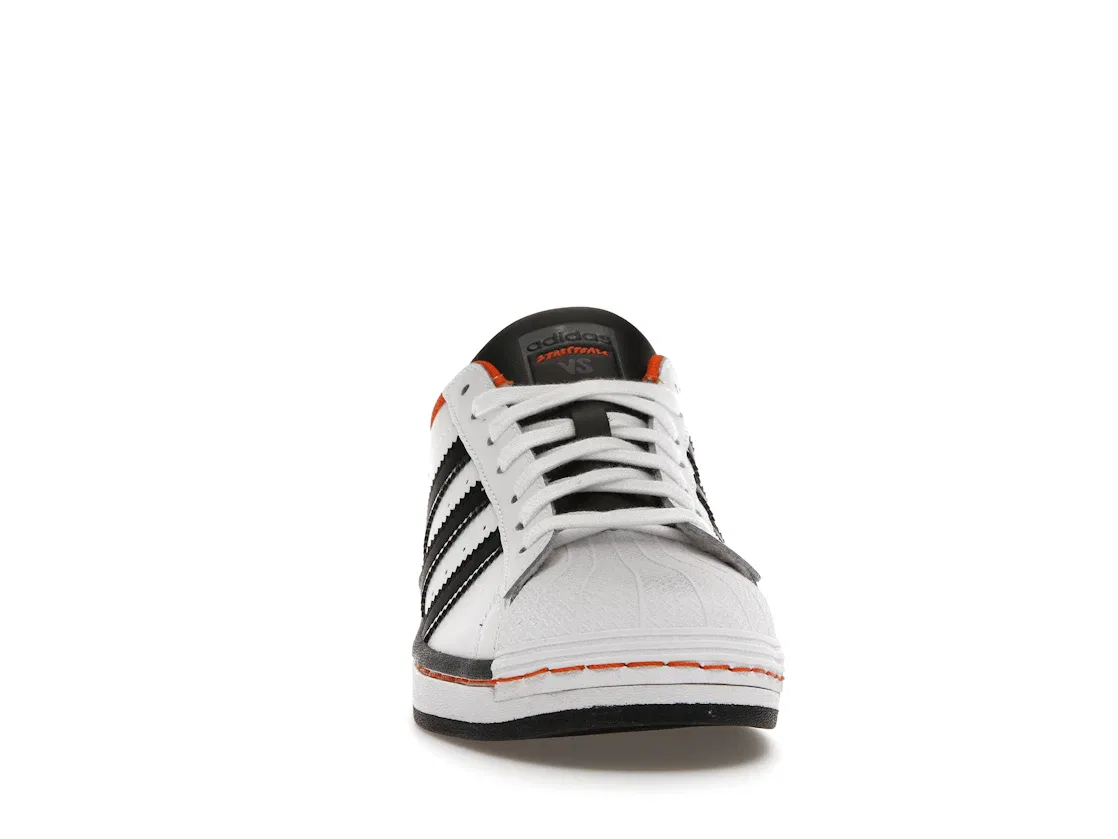 Детские кроссовки Lifestyle Adidas Superstar, Cloud White Core Black Orange — фото 2