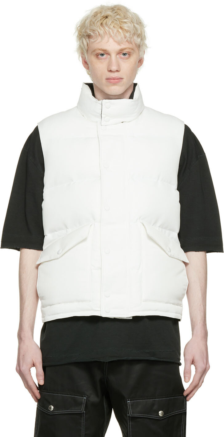 

Белый жилет граффити Alexander McQueen