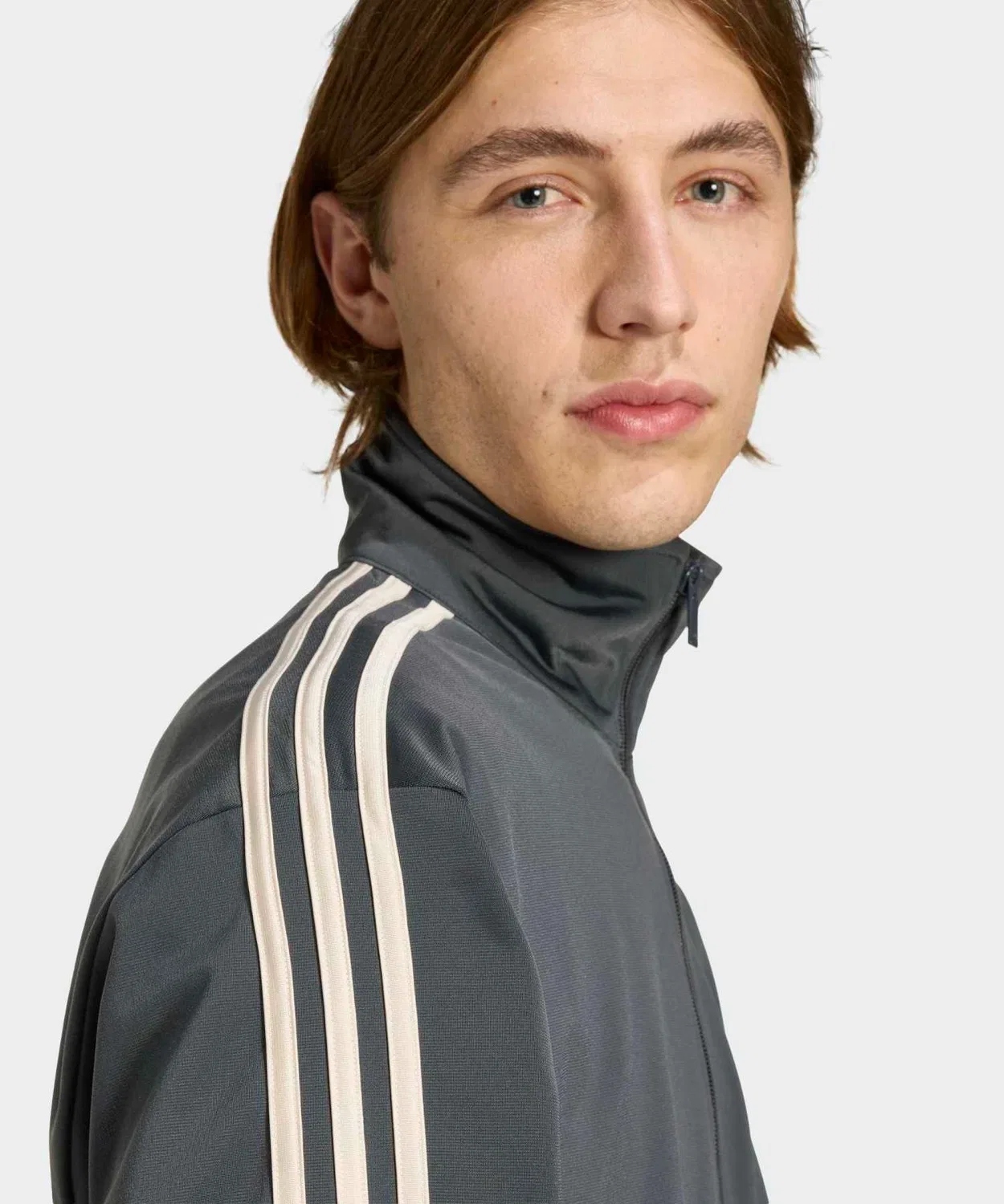 Мужская куртка-трактор с длинным рукавомFirebird Track Top Adidas, Grey — фото 4