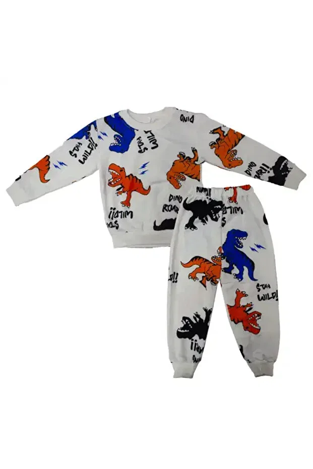 Детский спортивный костюм для девочек с принтом Dinosaur children's tracksuit tk Cns Concept, White