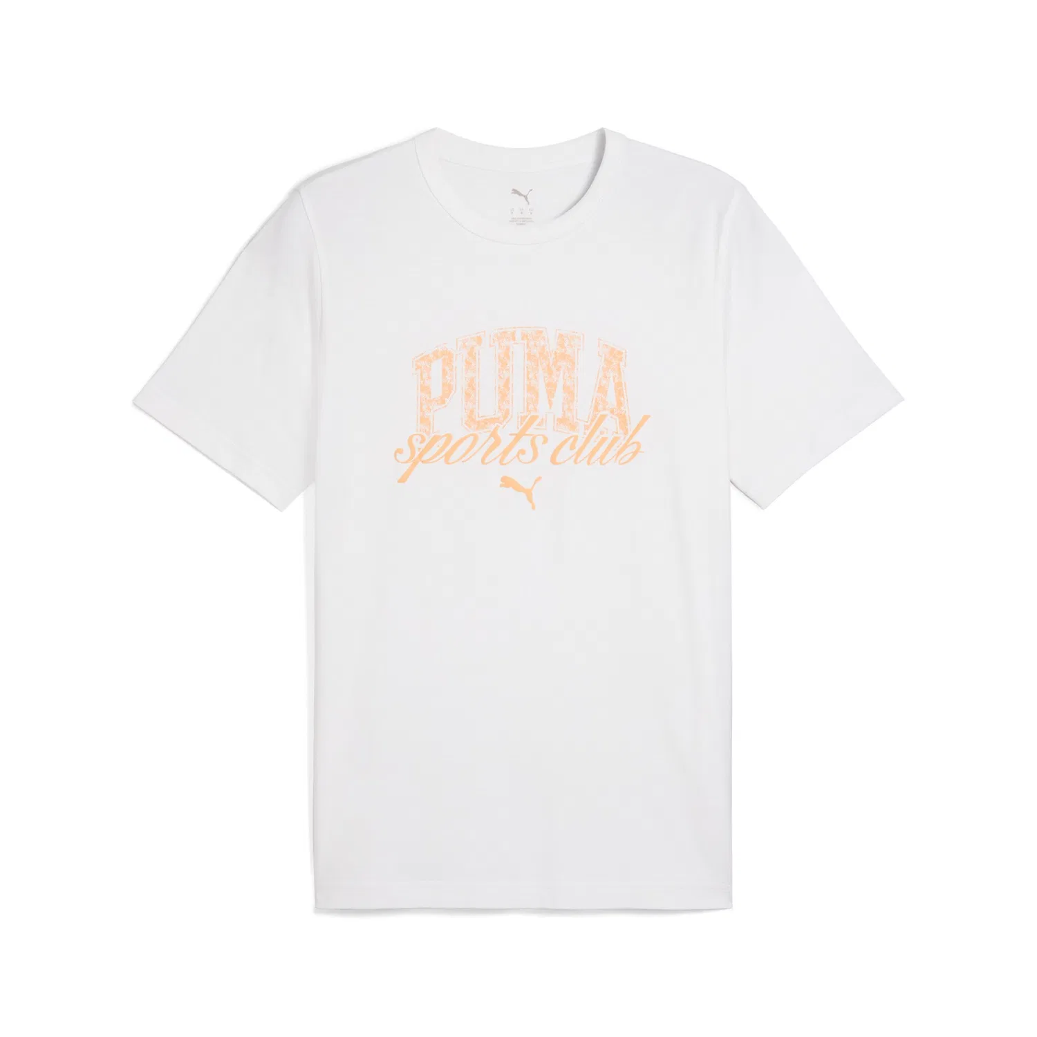 Детская хлопковая футболка с принтом PUMA, Puma White