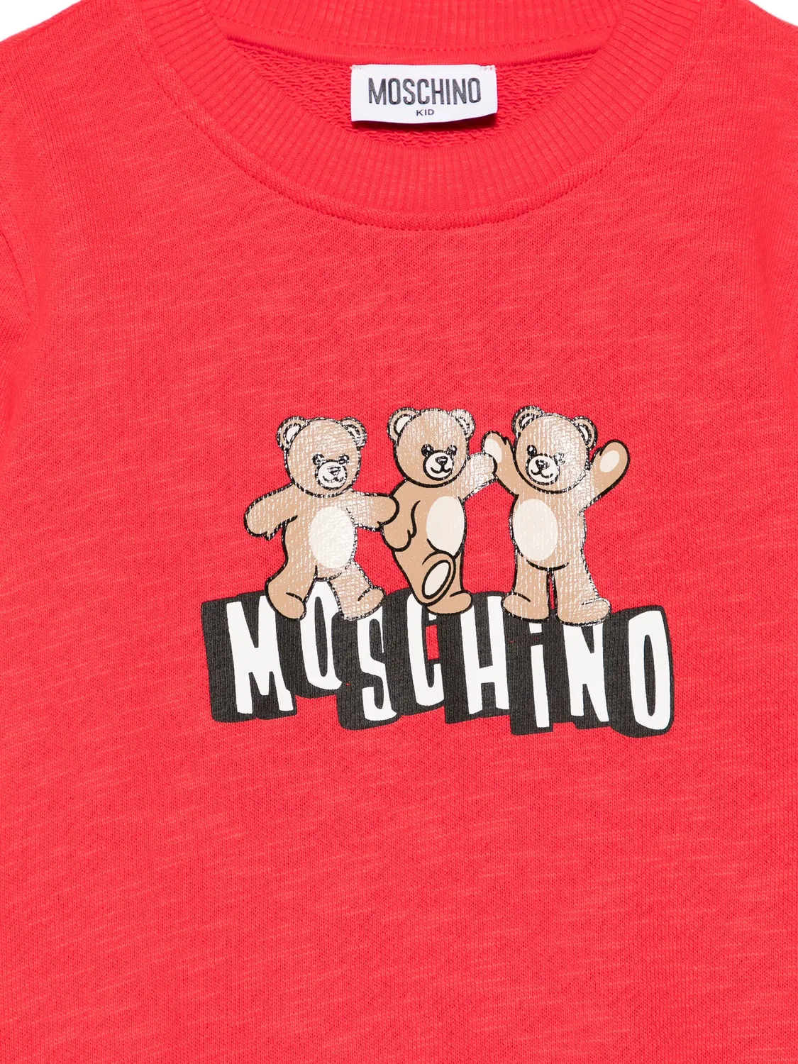 Свитшот с графикой Teddy Moschino, красный — фото 2