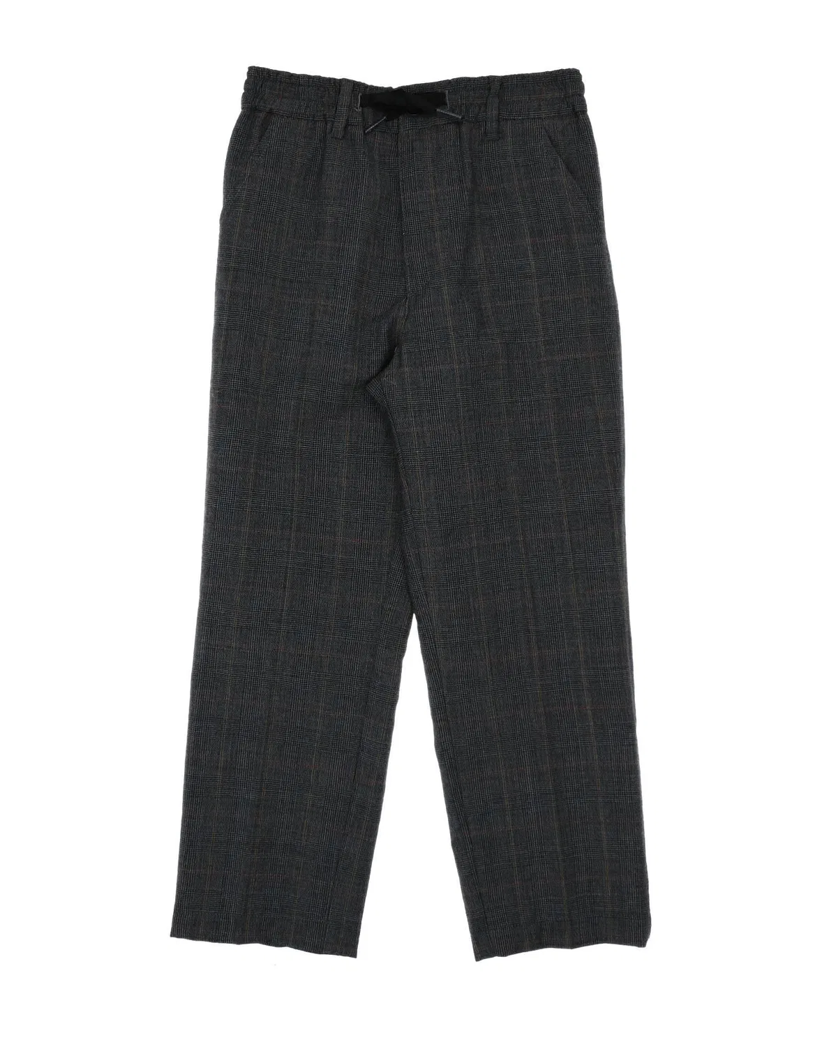 Детские фланелевые брюки для мальчиков с принтом Glen Plaid Trussardi, темно‑серый