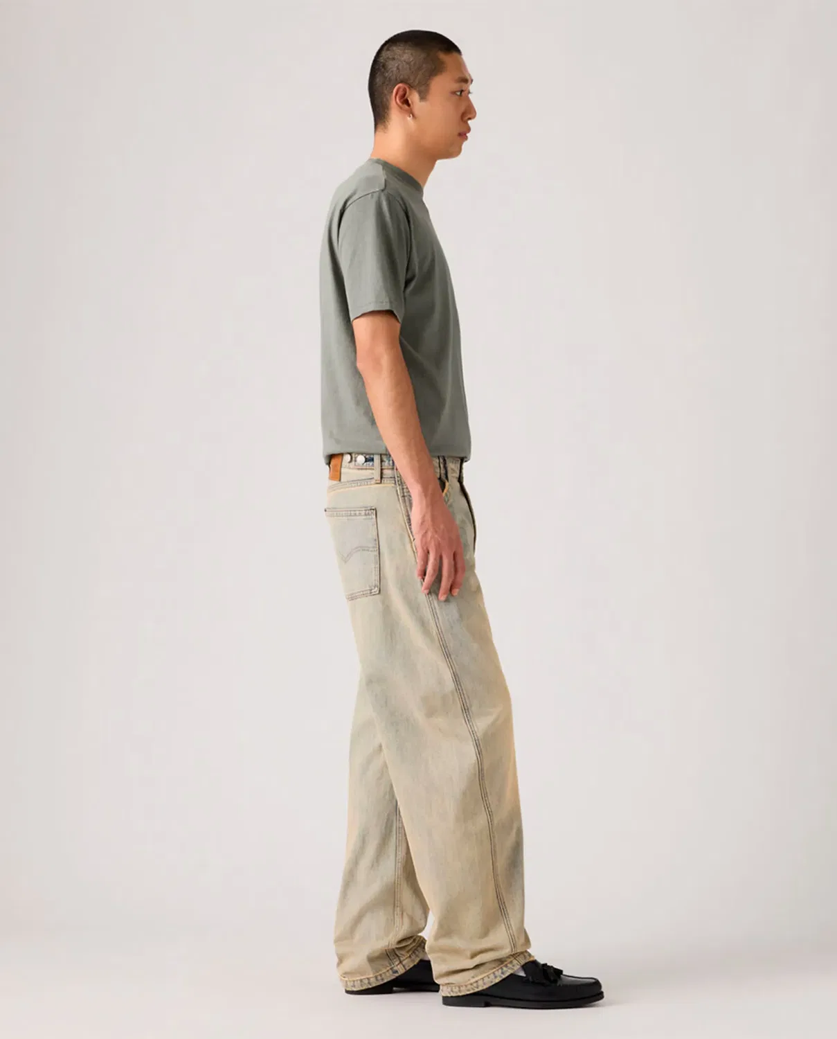 Мужские джинсы свободного кроя Baggy Barrel Levi's, Azul Claro — фото 4