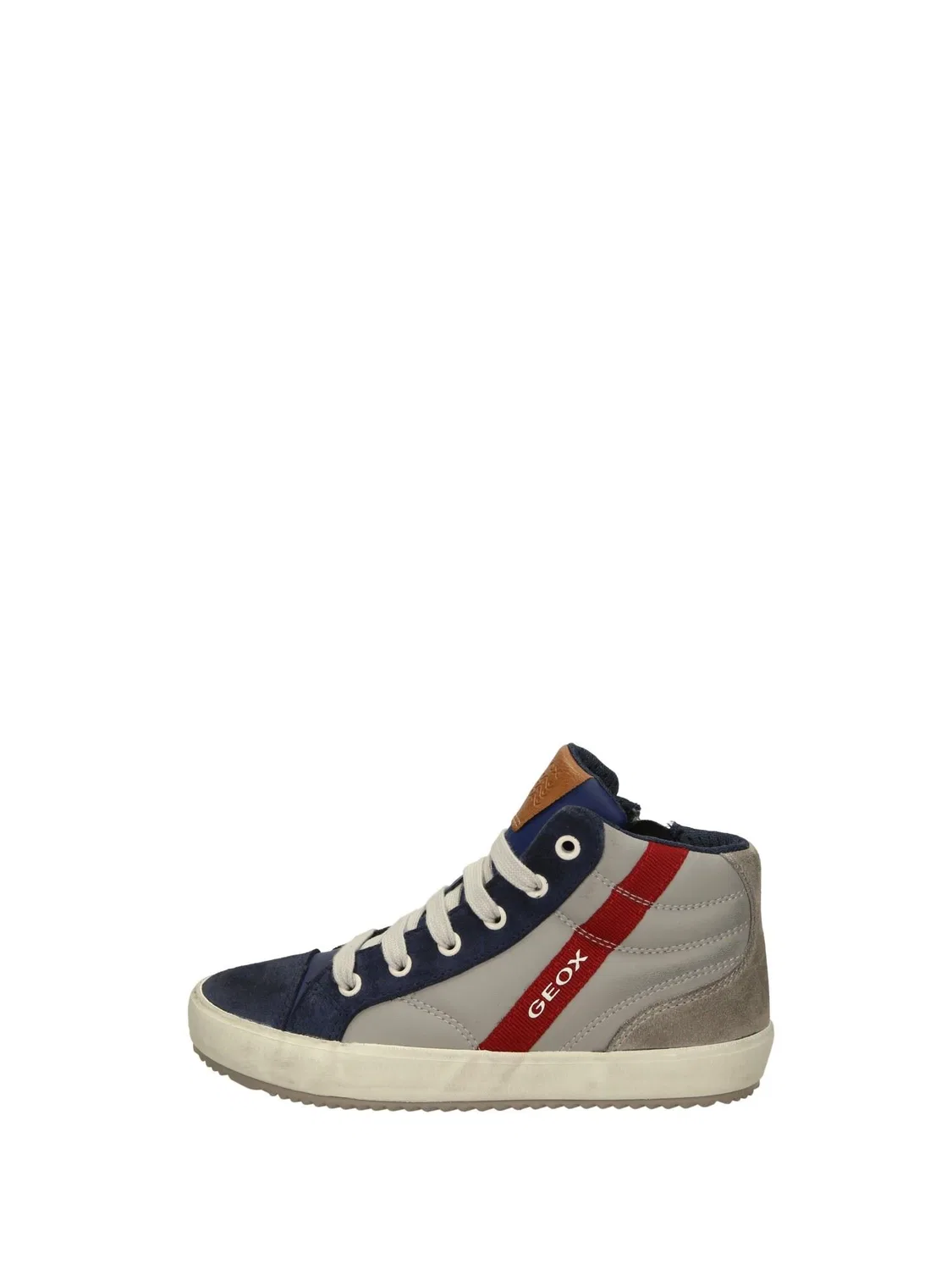 Детские кроссовки для мальчиков высокие Geox J Alonisso Boy B, Grey Blue