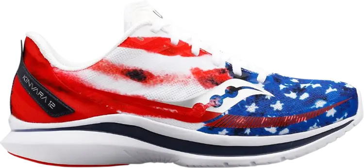 

Кроссовки Saucony Wmns Kinvara 12 Stars & Stripes, красный